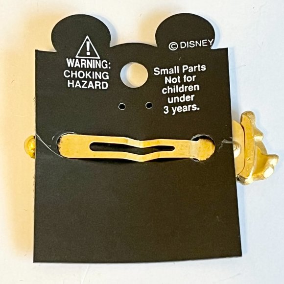 Vintage Disney Minnie Mouse Hair Barrettes Gold Tone 90's Girls Womens - Picture 2 of 8